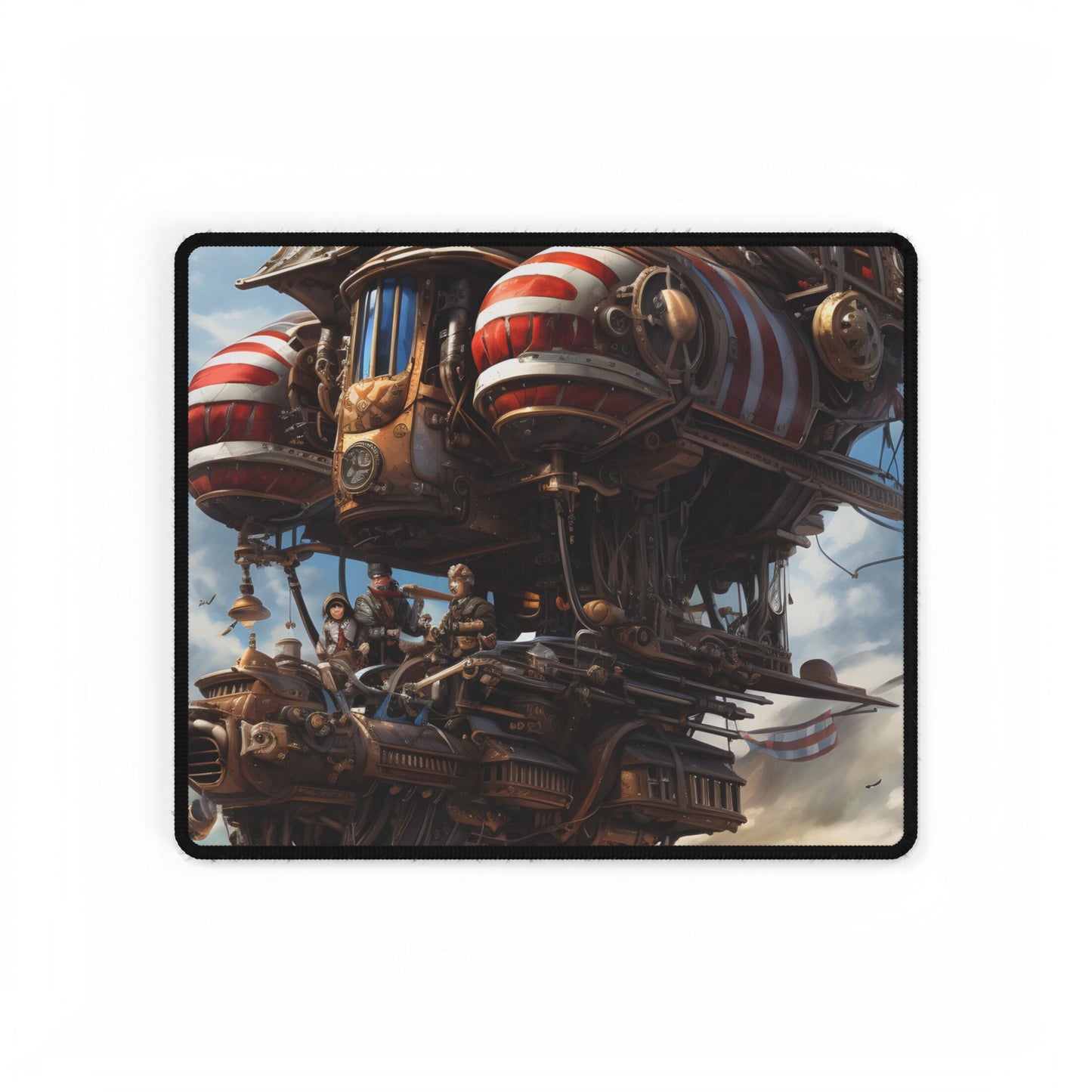 Steampunk Air Race Thrills: Early 20th Century Flight - Desk Mat