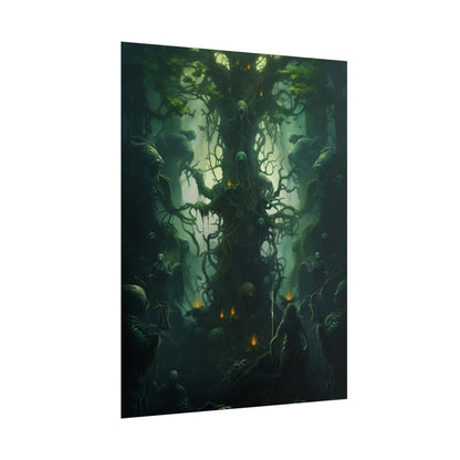 Mystical Forest Guardians: Ancient Tree Spirits Unite - Poster