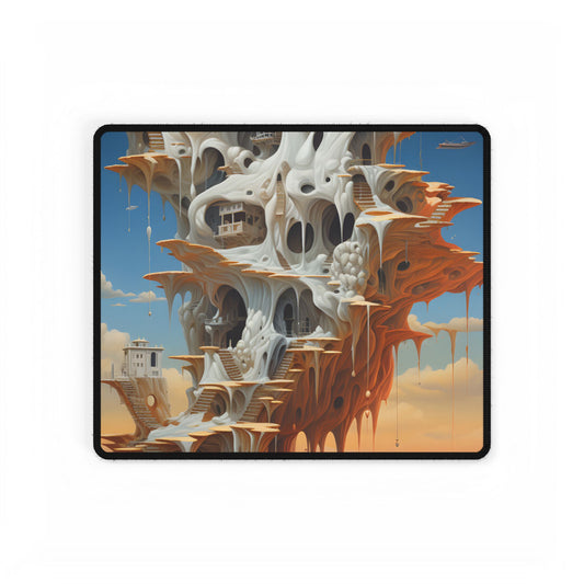 Surreal Dream World: Psychedelic Dreamscape Art - Desk Mat