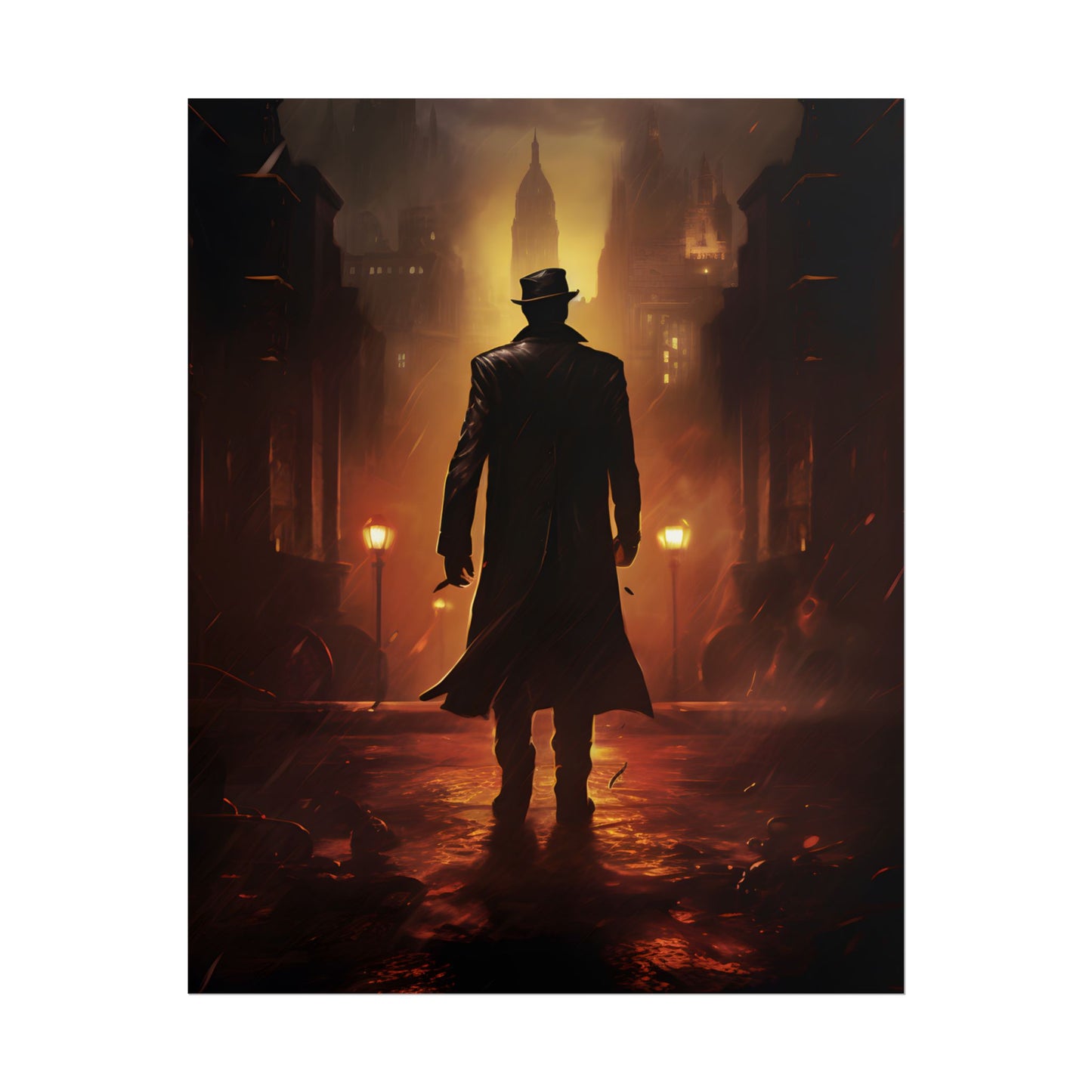 Urban Fantasy Detective: Mystery Graphic Novel Artwork - Poster