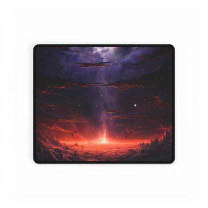 Vivid Black Hole Planet: A Detailed Cosmic Artwork - Desk Mat