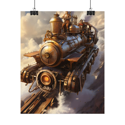 Steampunk Sky Liner Showdown: Thrilling Air Race - Poster