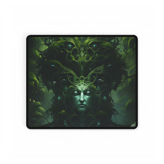 Mystical Forest Guardians: Ancient Tree Spirits Ethereal Artwork - Desk Mat