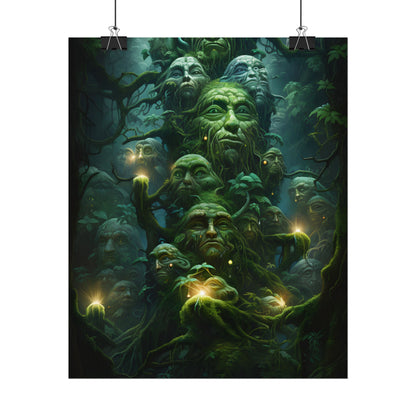Mystical Ancient Forest Guardians: Natural Artwork - Poster