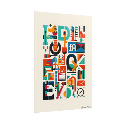 Colorful Infographic: Statistics Explained with Letter L - Poster