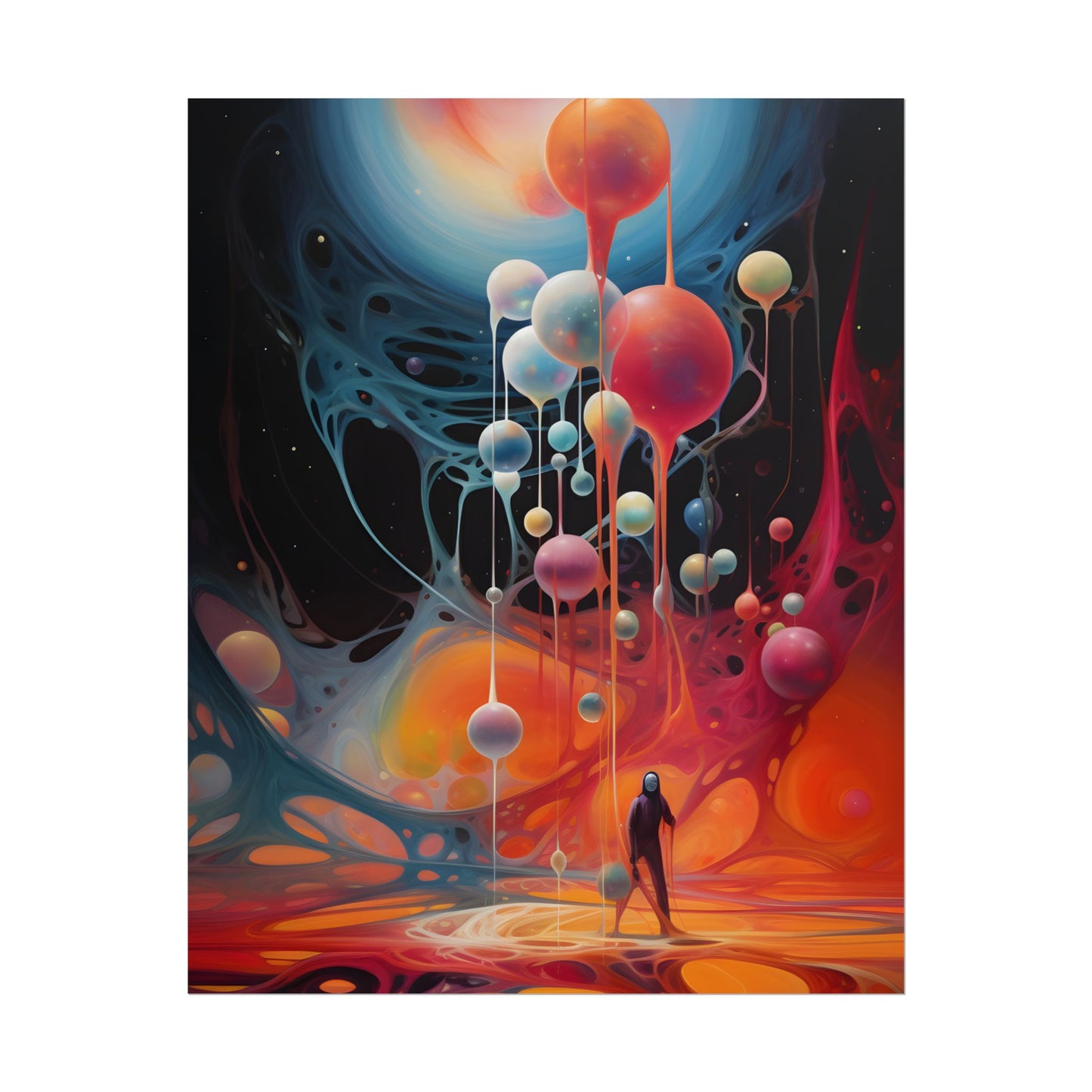 Cosmic Art Gallery: Enchanting Celestial Realm - Poster
