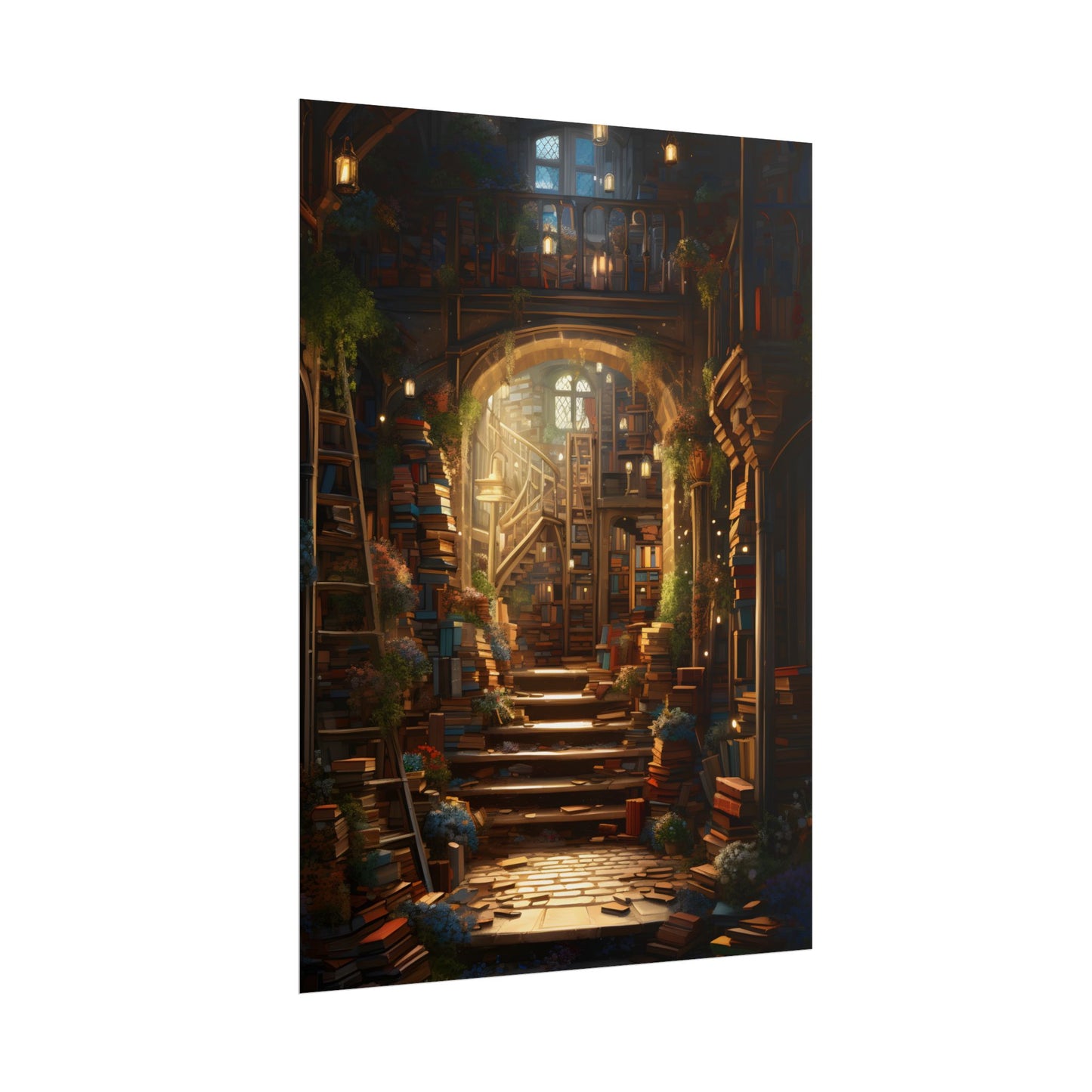 Magical Bookshop: Cozy Artwork of a Charming Bookshop - Poster