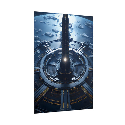Cosmic Space Station: A Glimpse of Home in the Stars - Poster