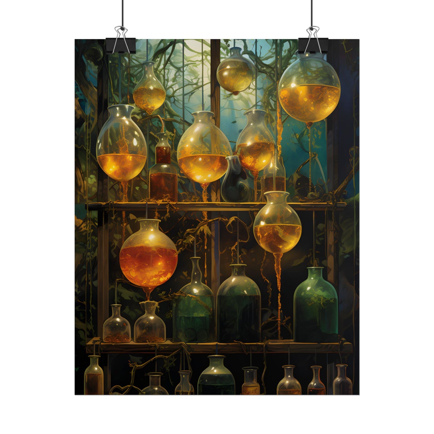 Vigors and Plasmids: Mysterious Lab Equipment Artwork - Poster