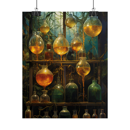 Vigors and Plasmids: Mysterious Lab Equipment Artwork - Poster