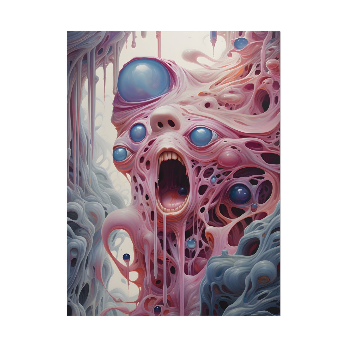 Fabric of Reality: Vibrant Portals and Rifts Artwork - Poster