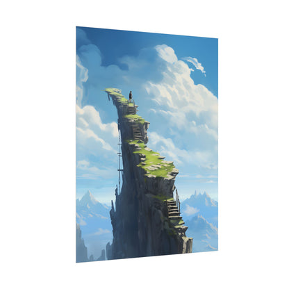 Beautiful Outdoor Moment: A Serene Person in Nature - Poster
