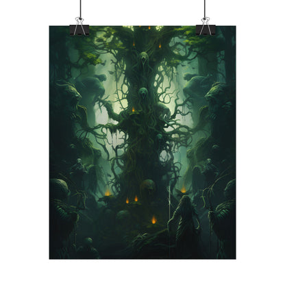Mystical Forest Guardians: Ancient Tree Spirits Unite - Poster