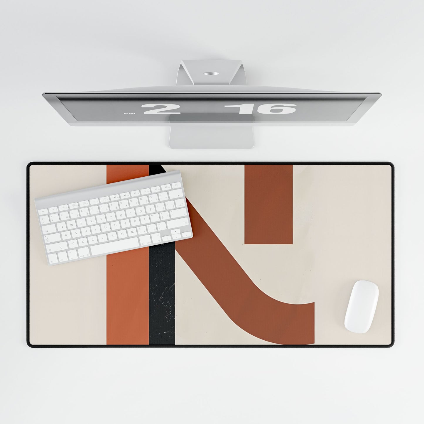 Modern Minimalist Poster: Unique 62097 Number Artwork - Desk Mat