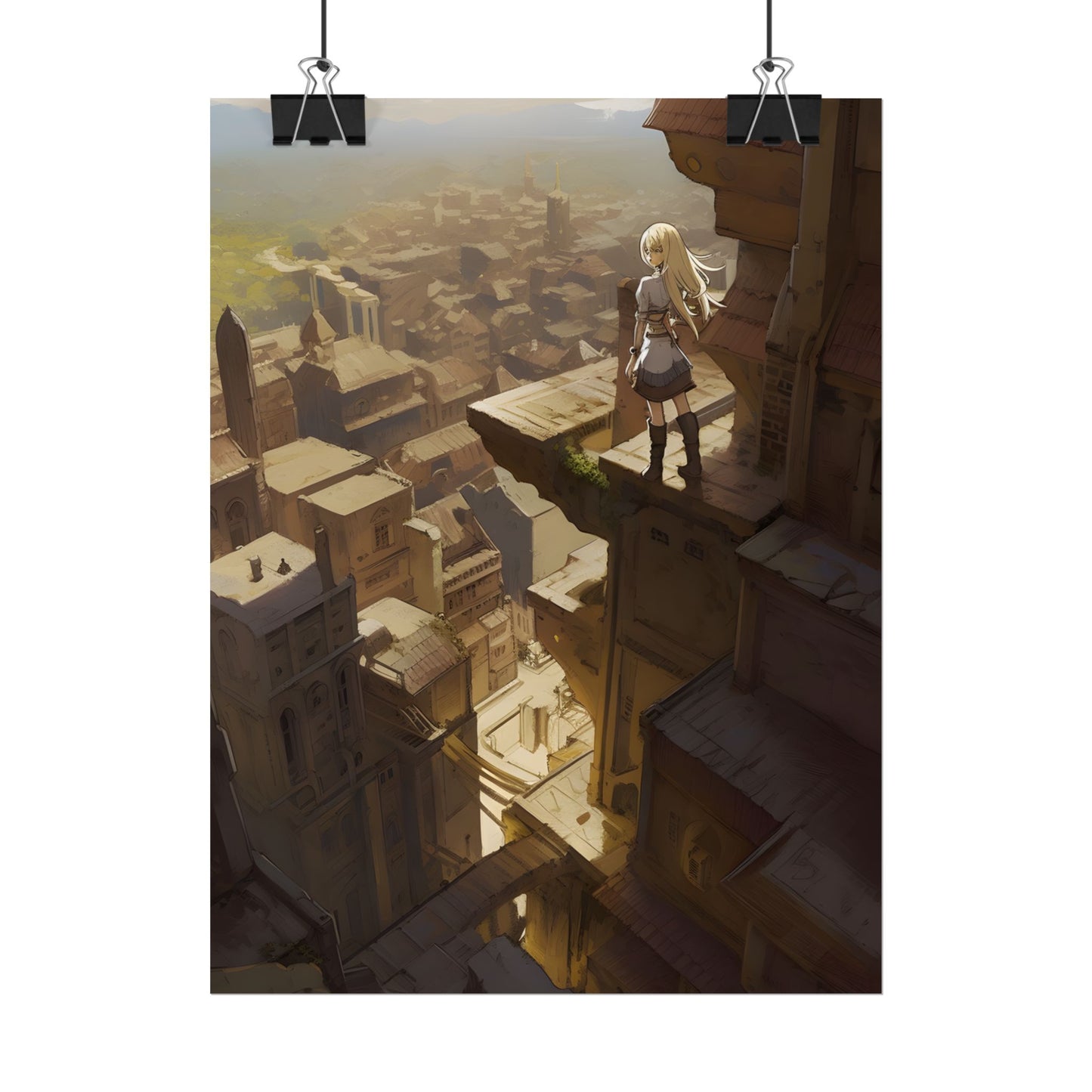 Peaceful Moments: Birds Soar High in Tranquility - Poster