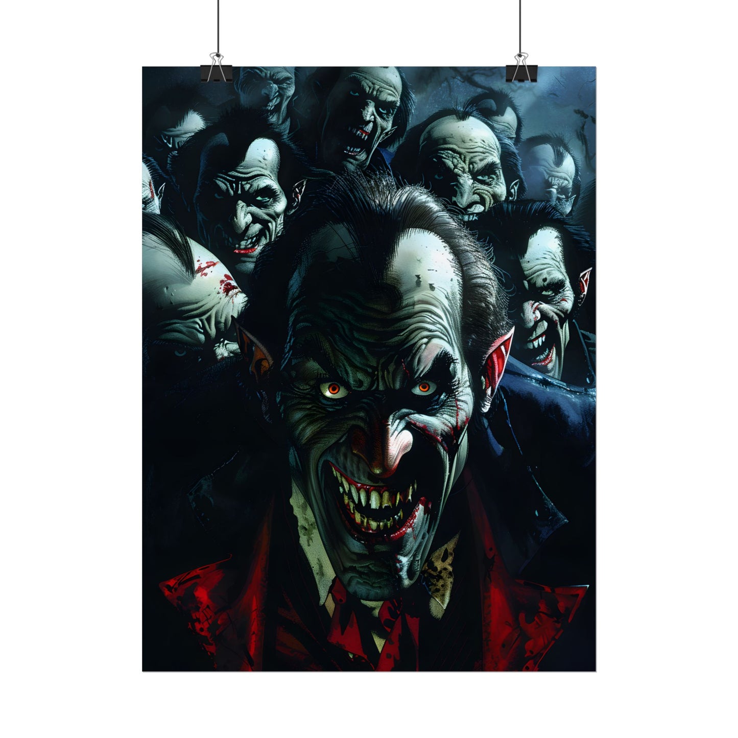 Mischievous Vampires: Gothic Group Artwork - Poster