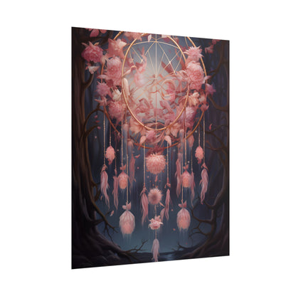 Ethereal Dreamcatcher Realm: Surreal Landscape Art - Poster