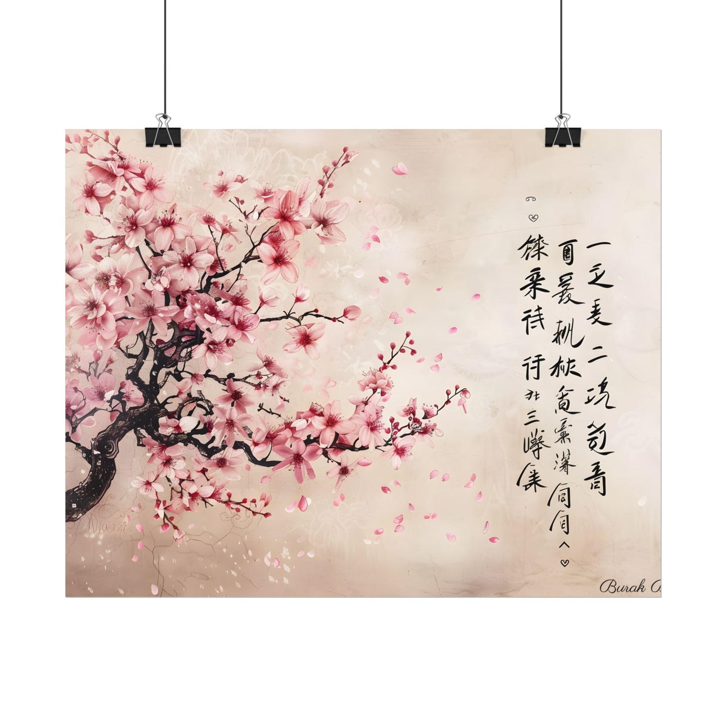 Elegant Cherry Blossom: Japanese Art Photography - Poster