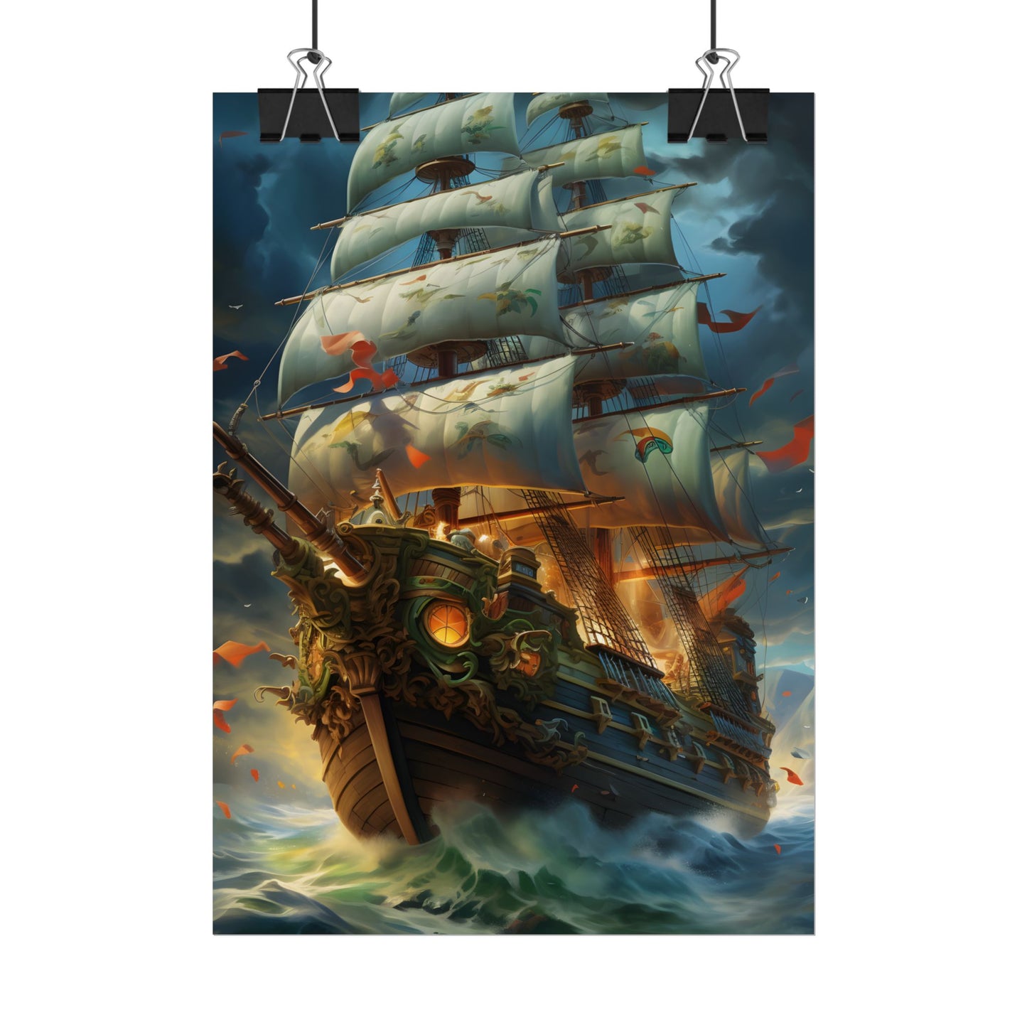 Time-Traveling Sailors: Pirate Crew Adventure Artwork - Poster