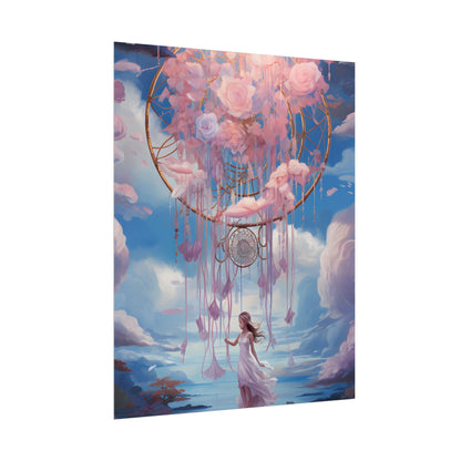 Dreamscape of Whispers: Ethereal Realm Digital Artwork - Poster