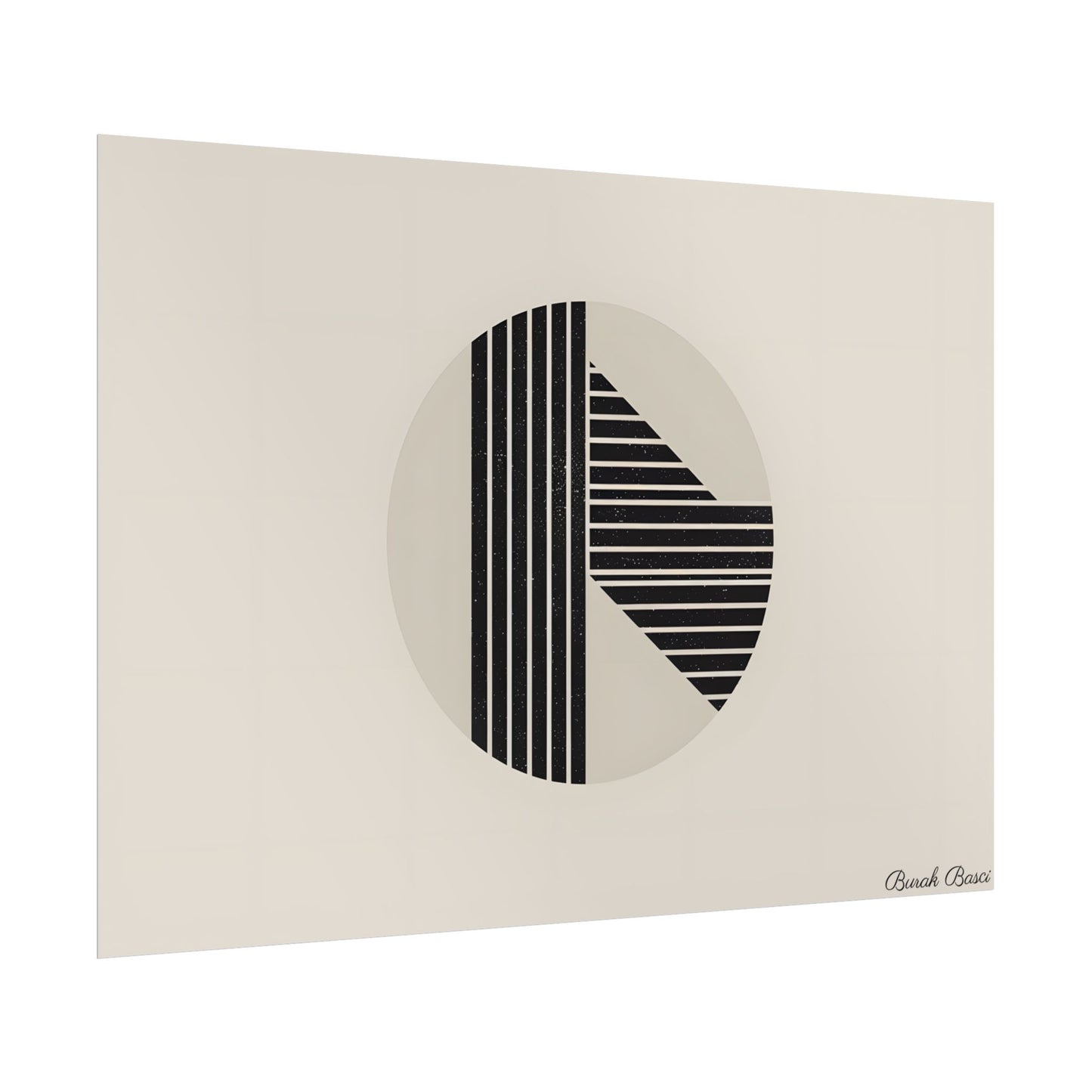 Modern Minimalist Poster: Bold Typography and Geometric Forms - Poster