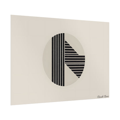 Modern Minimalist Poster: Bold Typography and Geometric Forms - Poster