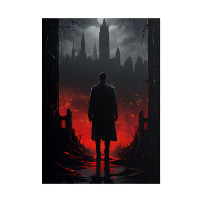 Urban Fantasy Detective: City Streets Mystery Artwork - Poster