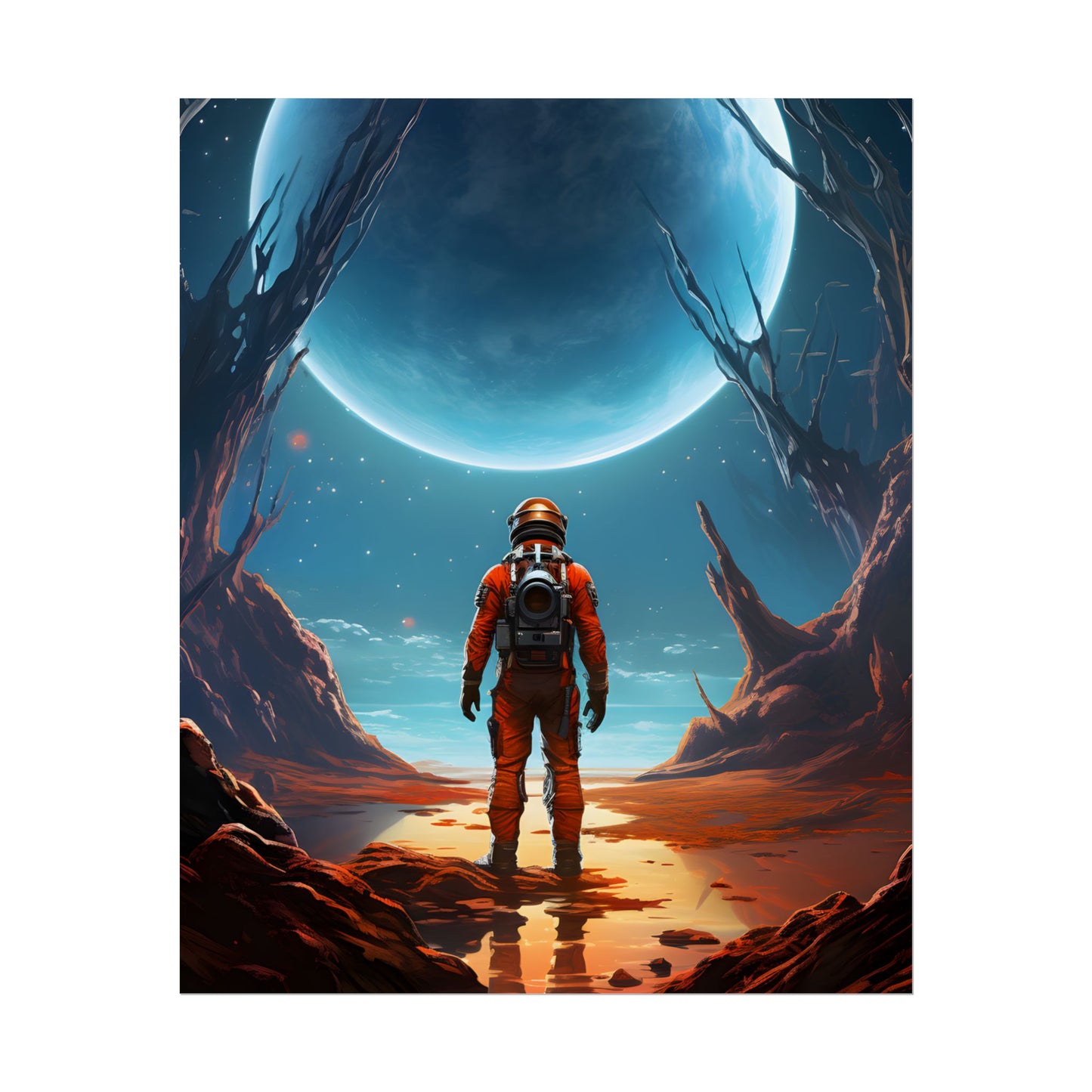 Futuristic Wilderness Explorer - Poster