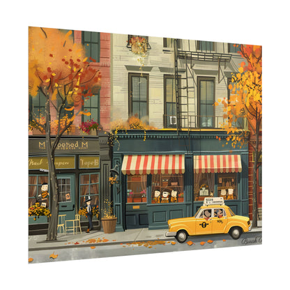 Whimsical Yellow Dreams: Playful Building Digital Art - Poster