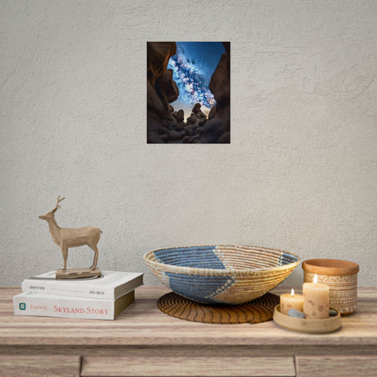 Stargazing Night Sky: Celestial Beauty of the Universe - Poster