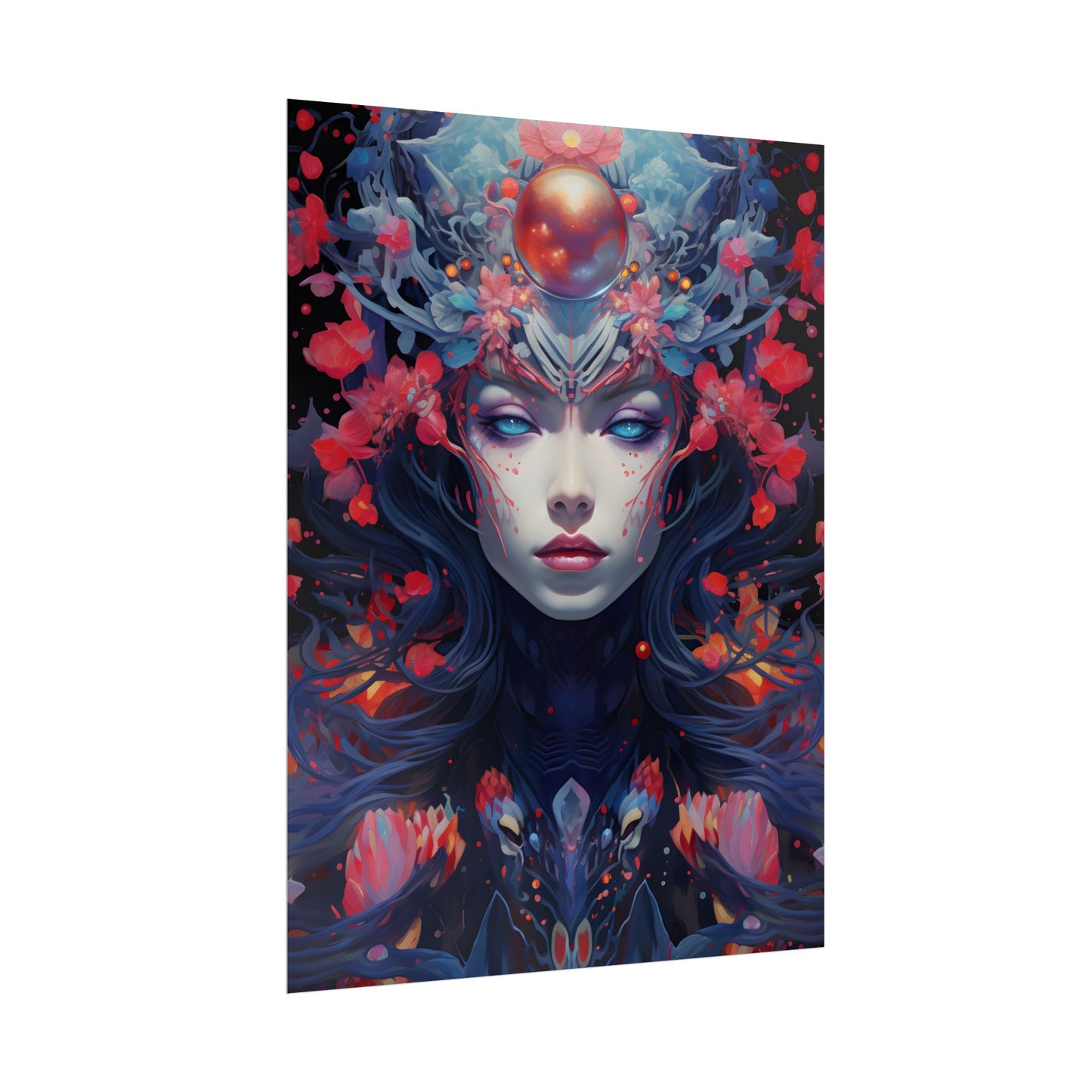 Otherworldly Celestial Dreams: Starry Night Artwork - Poster