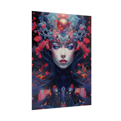 Otherworldly Celestial Dreams: Starry Night Artwork - Poster
