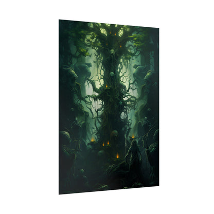 Mystical Forest Guardians: Ancient Tree Spirits Unite - Poster