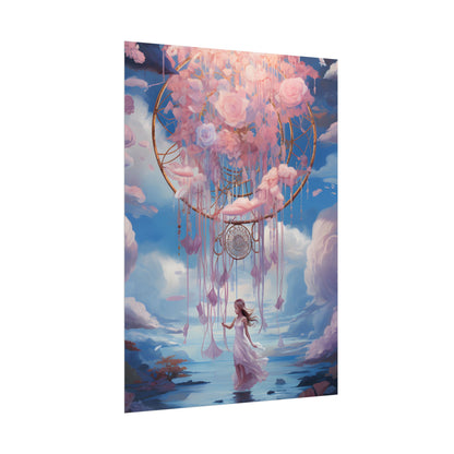 Dreamscape of Whispers: Ethereal Realm Digital Artwork - Poster