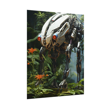 Robotic Wildlife Sanctuary: Harmony in Nature - Poster