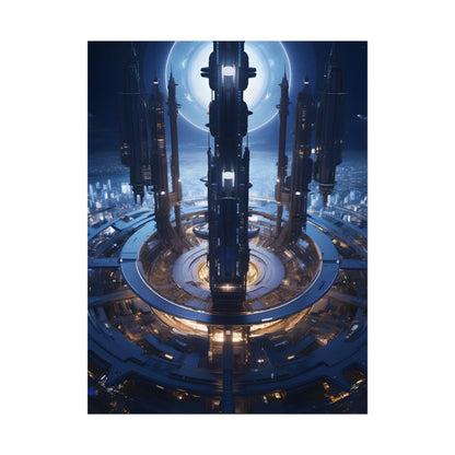 Massive Space Station: A Complex Oasis in Outer Space - Poster