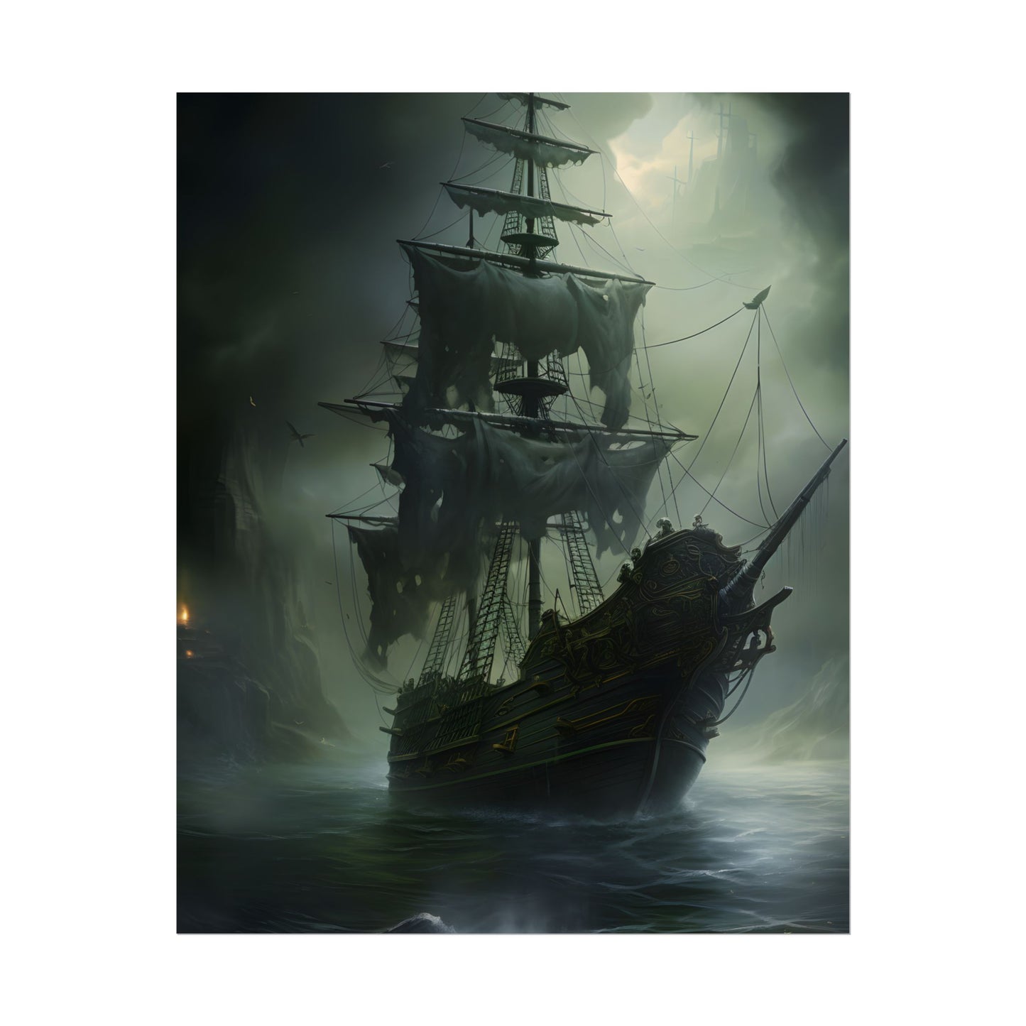 Pirate Ghost Ship: Sailing Through the Ocean - Poster