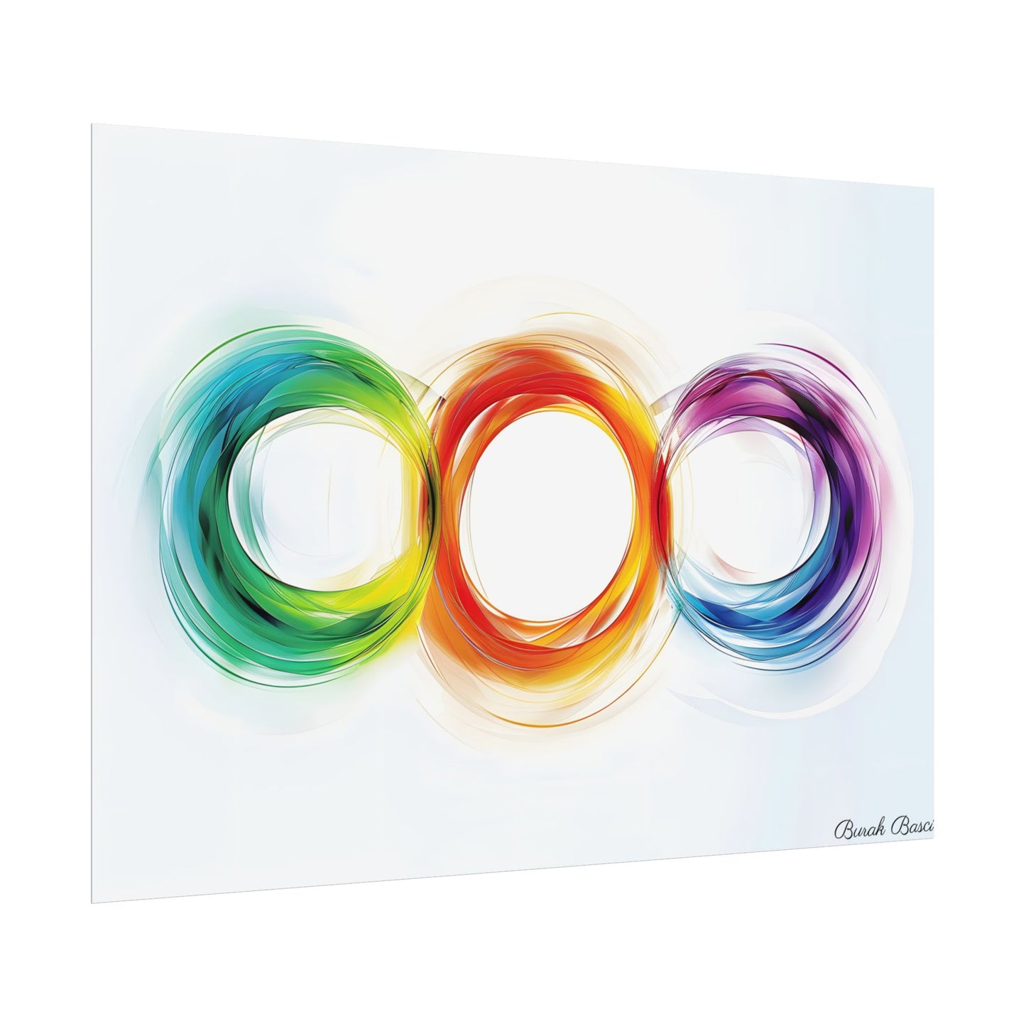 Colorful Swirls: Graphic Art Design - Poster