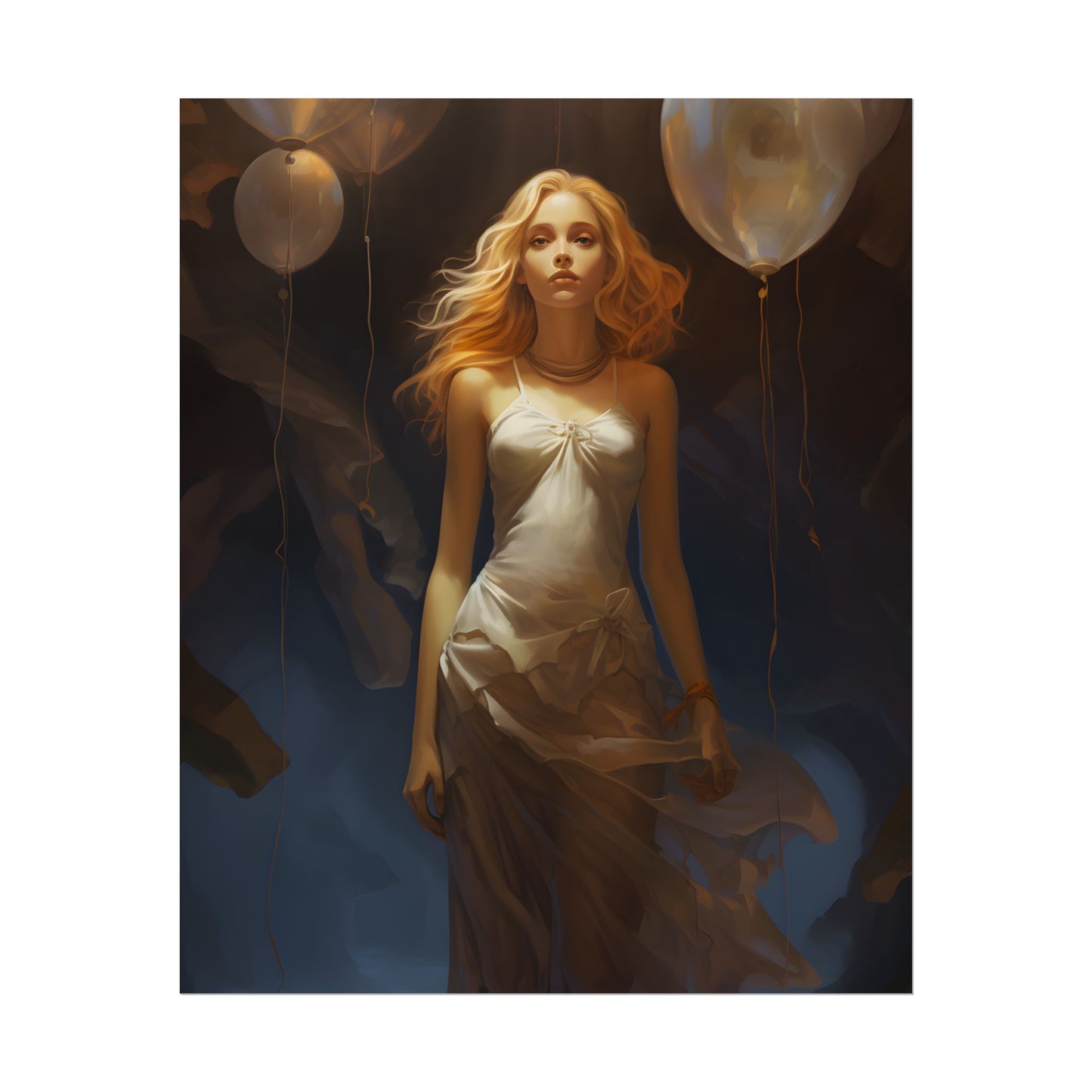 Candid Moment: Person in Nature, Lost in Thought - Poster