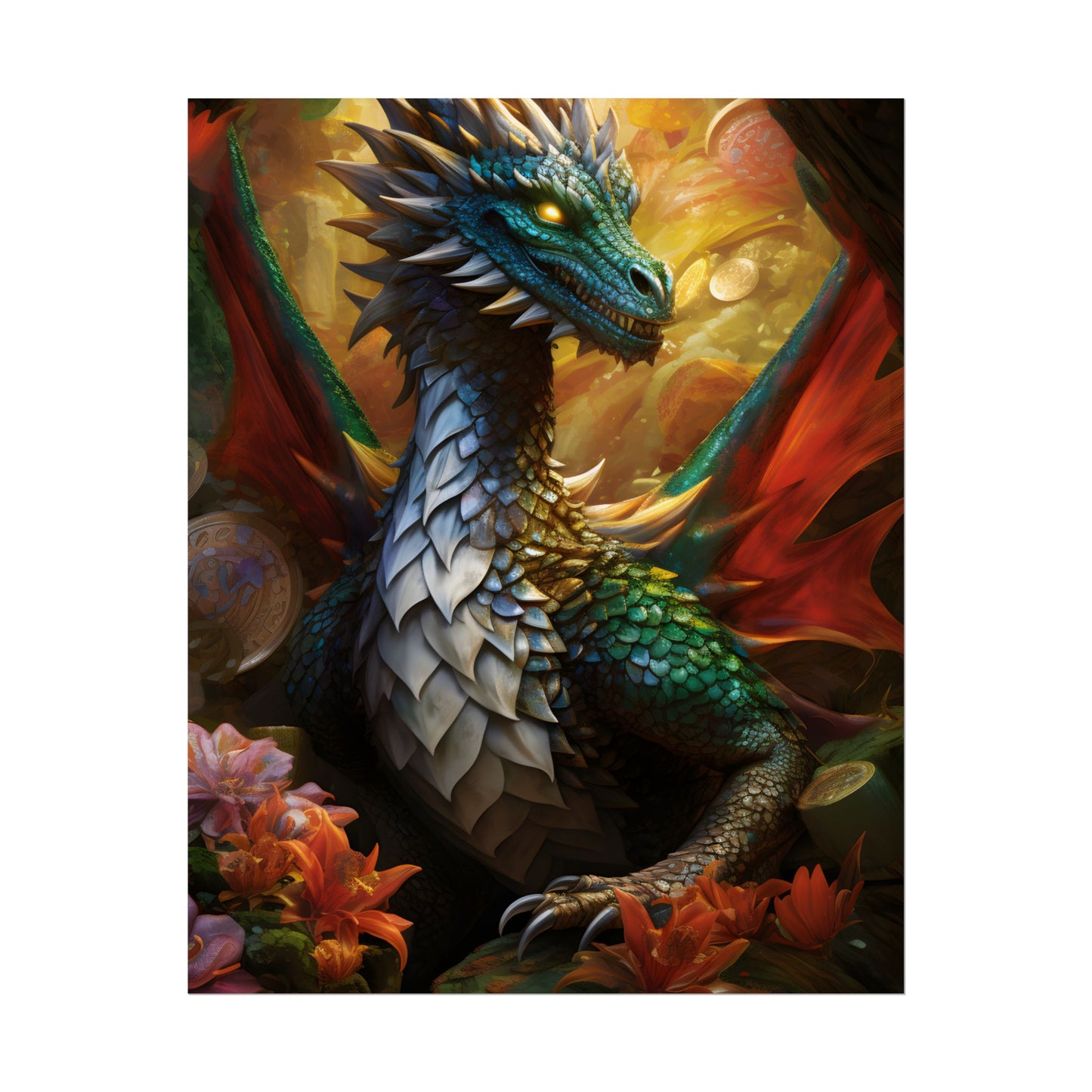 Epic Fantasy Dragon: Ancient Guardian of Wonder - Poster