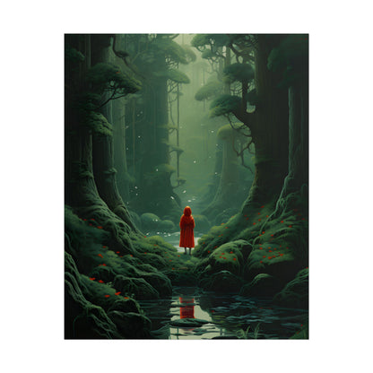 Casual Outdoors: Person in Nature Artwork - Poster