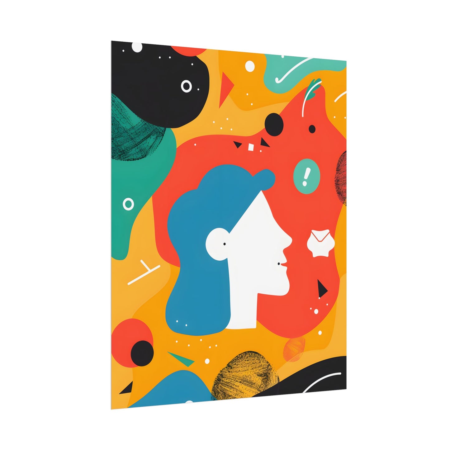 Vibrant Growth Mindset: Colorful Motivation Art - Poster