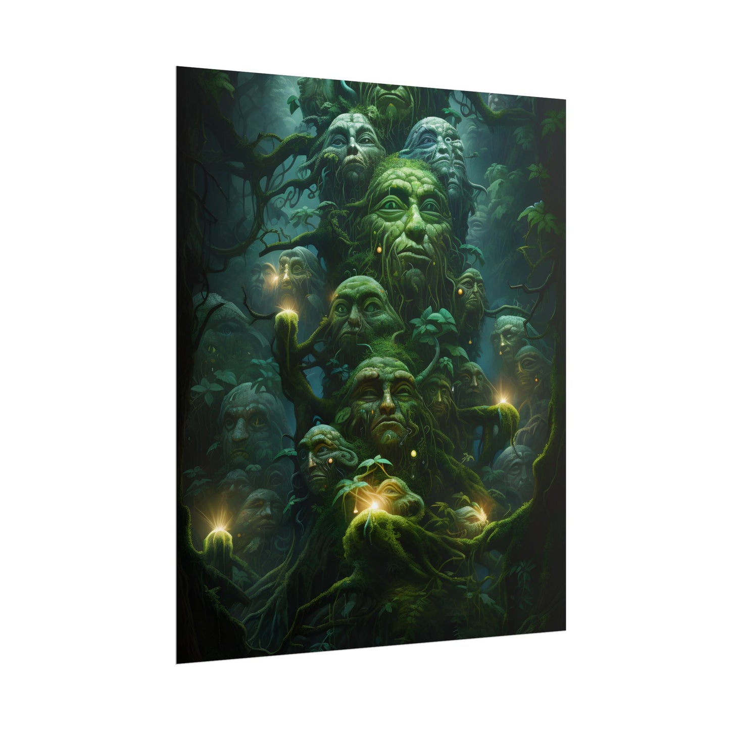 Mystical Ancient Forest Guardians: Natural Artwork - Poster