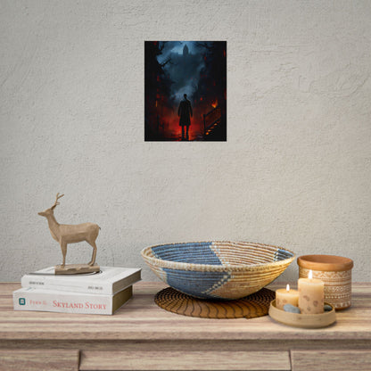 Urban Fantasy Noir: Nighttime Detective Artwork - Poster