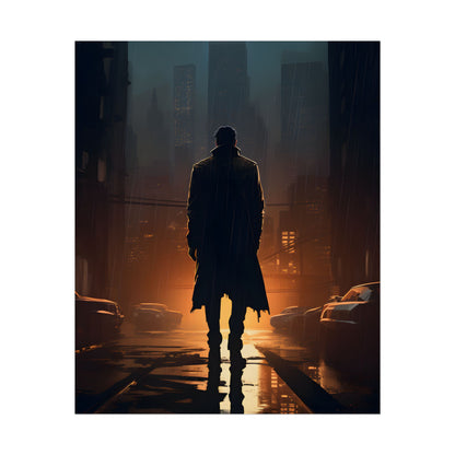 Urban Fantasy Detective: Serious Investigator Artwork - Poster