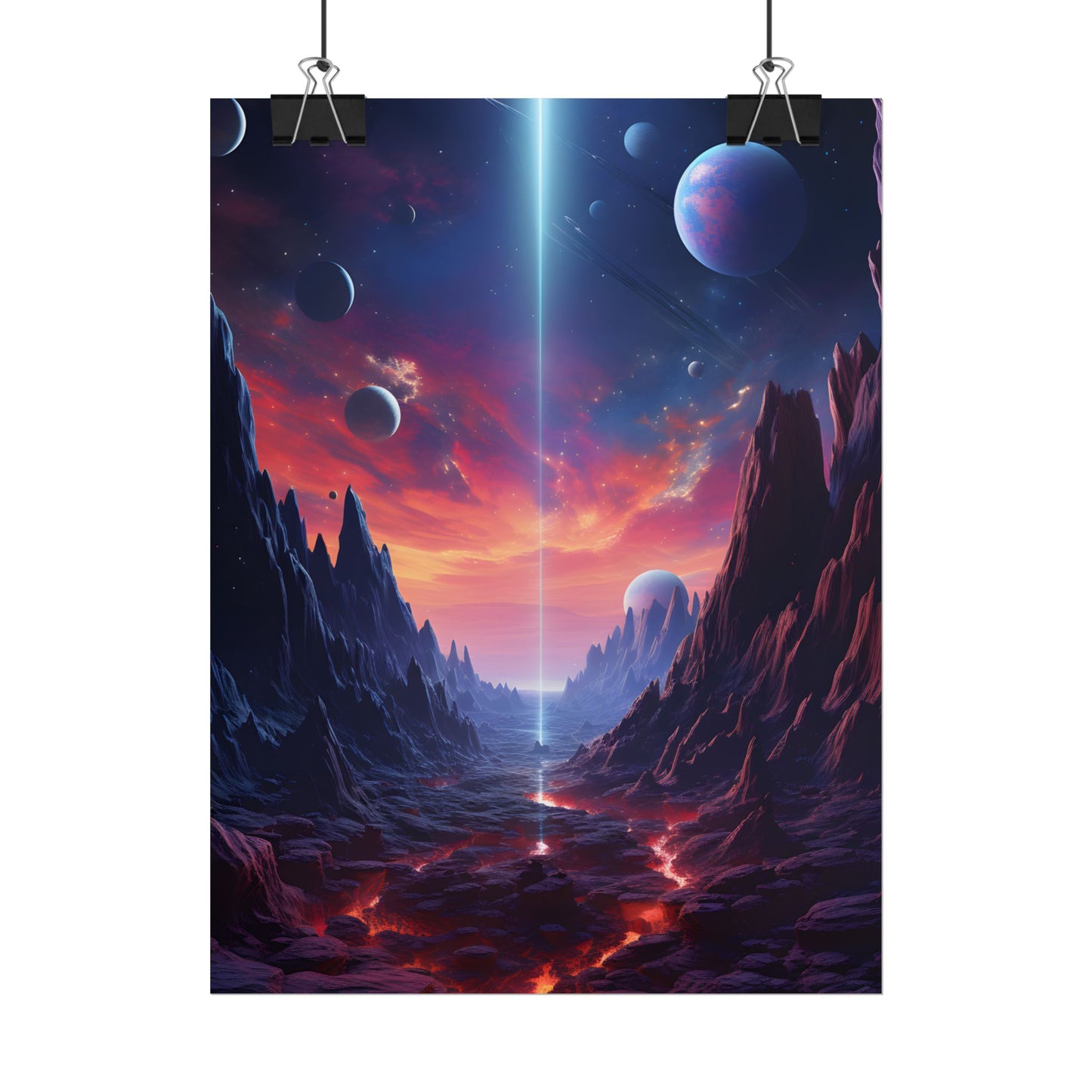 Black Hole Odyssey: A Massive Planet in Space - Poster