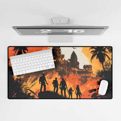 Cityscape: Modern Minimalist Artwork - Desk Mat