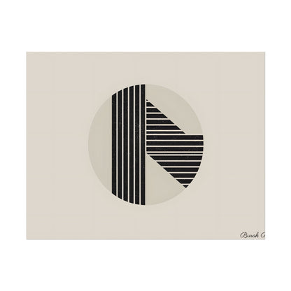 Modern Minimalist Poster: Bold Typography and Geometric Forms - Poster