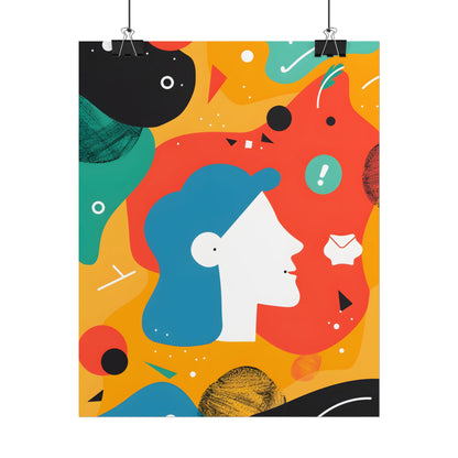 Vibrant Growth Mindset: Colorful Motivation Art - Poster