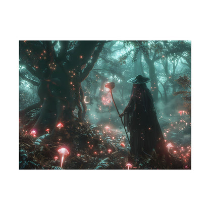 Whispers of Magic in Enchanted Woods: A Mysterious Encounter with the Witch - Poster